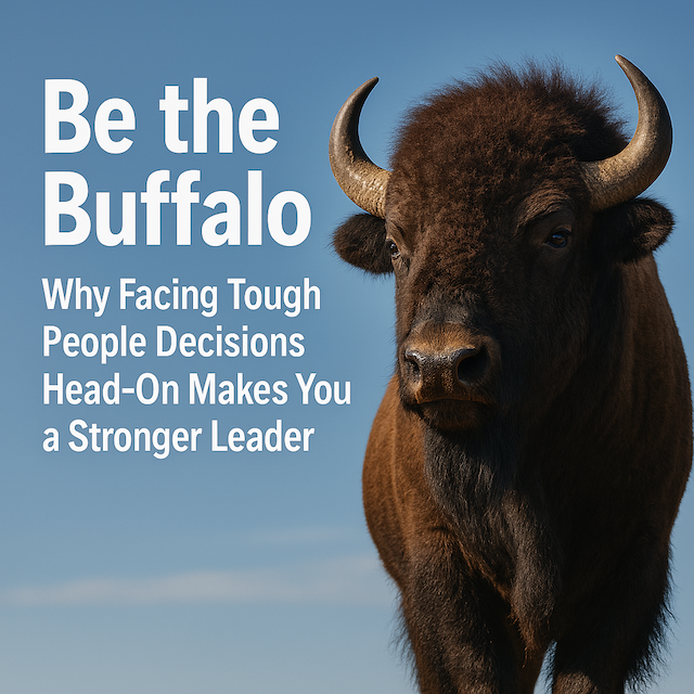 Be the Buffalo: Why Facing Tough People Decisions Head‑On Makes You a Stronger Leader